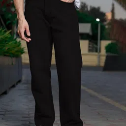 RAGZO Men Relaxed Fit Mid Rise Clean Look Cotton Jeans-picture-11