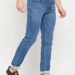 Duke Men Slim Fit Heavy Fade Stretchable Jeans image 4