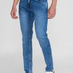 GIORDANO Men Slim Fit Light Fade Stretchable Jeans image 5