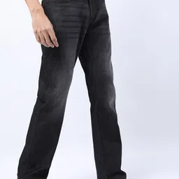 KETCH Men Charcoal Bootcut Light Fade Stretchable Jeans image 2