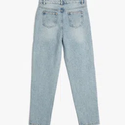 Koton Boys Mildly Distressed Light Fade Cropped Jeans image 4