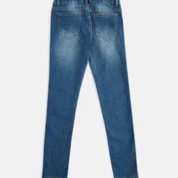 Pantaloons Junior Girls Blue Light Fade Jeans image 2