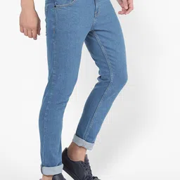 R&B Men Blue Skinny Fit Jeans image 5