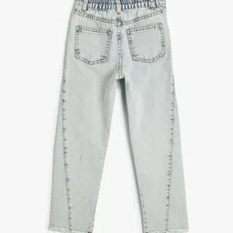 Koton Girls Relaxed Fit Pure Cotton Jeans image 2
