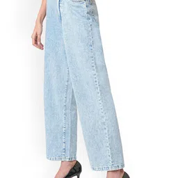 Kraus Jeans Women Wide Leg High-Rise Heavy Fade Jeans image 2