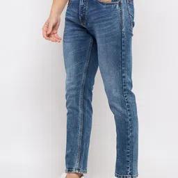 Duke Men Slim Fit Heavy Fade Stretchable Jeans image 2