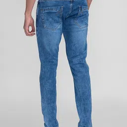 GIORDANO Men Slim Fit Light Fade Stretchable Jeans image 3