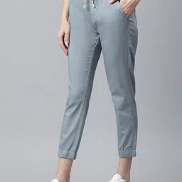 Code 61 Women Grey Jogger Stretchable Jeans image 3