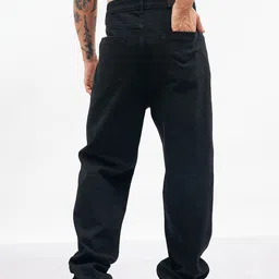 MASCLN SASSAFRAS Men Mid-Rise Slash Knee Pure Cotton Relaxed Fit Jeans image 4