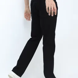 HIGHLANDER Men Black Straight Fit Stretchable Jeans image 5