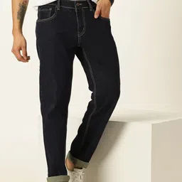 HERE&NOW Men Smart Slim Fit Clean Look Stretchable Jeans image 4