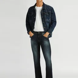 Pepe Jeans Men Vapour Slim Fit Clean Look Light Fade Whiskers Stretchable Jeans image 4