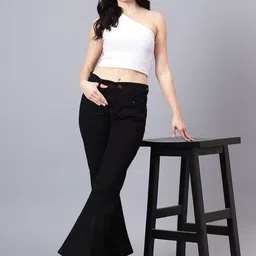 STAYCATION Nineties Women Bellbottem Jeans-image-56