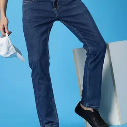 Mast & Harbour Men Carrot Slim Fit Clean Look Stretchable Jeans image 4