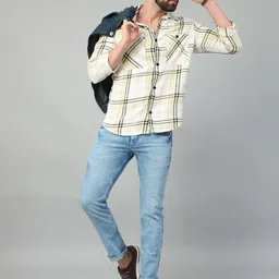 Bushirt Men Slim Fit Heavy Fade Clean Look Whiskers & Chevrons Stretchable Jeans image 4