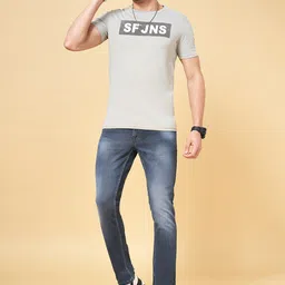 SF JEANS by Pantaloons Men Mid-Rise Slim Fit Light Fade Jeans image 3