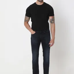 Mufti Men Slim Fit Clean Look Light Fade Stretchable Jeans image 5