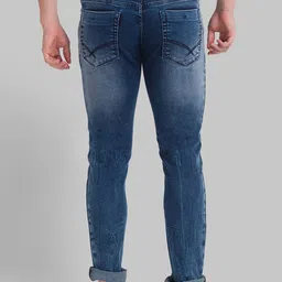 Parx Men Blue Tapered Fit Light Fade Jeans image 5