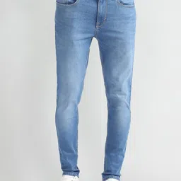 Flying Machine Men Skinny Fit Mid Rise Light Fade Stretchable Jeans image 4