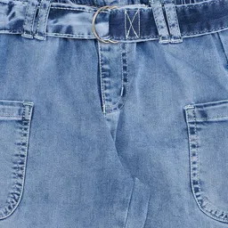 Pantaloons Junior Girls Heavy Fade Mid-Rise Cotton Jeans image 3