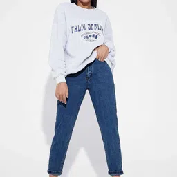 Kotty Women Blue Jean High-Rise Slash Knee Stretchable Jeans image 5