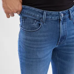 SPYKAR Men Mid Rise Light Fade Clean Look Stretchable Jeans image 5