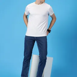 Mast & Harbour Men Carrot Slim Fit Clean Look Stretchable Jeans image 5