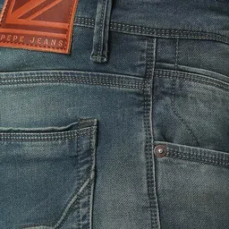 Pepe Jeans Men Green Skinny Fit Heavy Fade Cotton Stretchable Jeans image 2