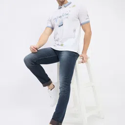 Duke Men Slim Fit Heavy Fade Stretchable Jeans image 2