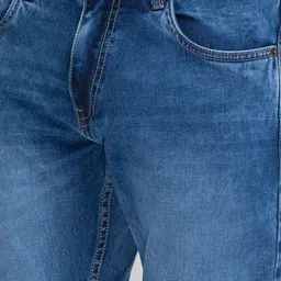 GIORDANO Men Slim Fit Light Fade Stretchable Jeans image 2