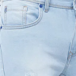 Old Grey Men Slim Fit Mildly Distressed Heavy Fade Stretchable Jeans image 2