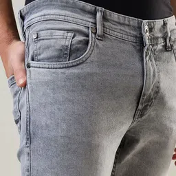 TIM PARIS Men Slim Fit Heavy Fade Stretchable Jeans image 2