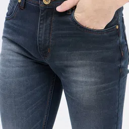 Duke Men Slim Fit Heavy Fade Stretchable Jeans image 3