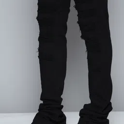 WAIMEA Men Classic Bootcut Highly Distressed Stretchable Jeans image 4