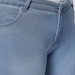 MARC LOUIS Women Blue Mid Rise Light Fade Cotton Jeans image 5