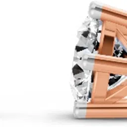 Sparkles Lab Grown Diamond Rose Gold 14kt Stud Earring-image-75