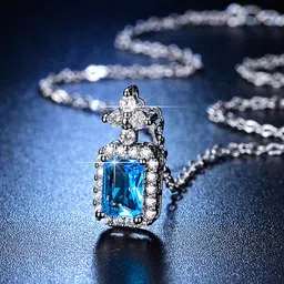 Designs & You Silver-Plated CZ Stone-Studded Pendant-picture-16