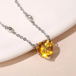 Jewels Galaxy Silver-Plated AD-Studded Pendant-picture-10