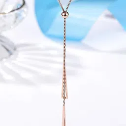 Jewels Galaxy Rose Gold Plated Stainless Steel Necklace-picture-33