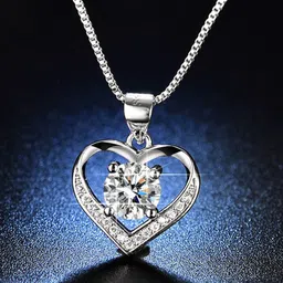 Designs & You Silver-Plated Cubic Zirconia Stone-Studded Pendant-picture-28