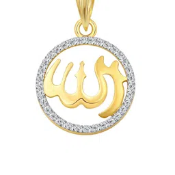 Vighnaharta Men Gold & Rhodium-Plated CZ-Studded Pendant-picture-21