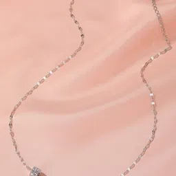 Jewels Galaxy Silver-Plated AD-Studded & Circular-Charm Pendant With Chain-picture-12