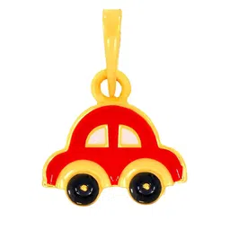 BHIMA 22K BIS Hallmark (916) Yellow Gold Red Car Casual Pendant For Kids image 1