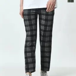 BAESD Men 2Pcs Checked Track Pant-picture-33