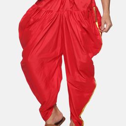 Sethukrishna Men Red Solid Dhoti Pant-picture-38