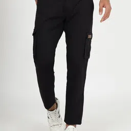 JADE BLUE Men Slim Fit Mid-Rise Pure Cotton Track Pant-image-52