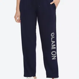 Fashionable Women Typography Printed Cotton Sports Track Pants-image-24