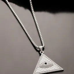 The Roadster Lifestyle Co. Men Geometric Pendant with Chain image 2