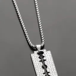 The Roadster Lifestyle Co. Men Square Pendant with Chain image 5