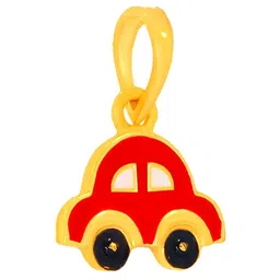 BHIMA 22K BIS Hallmark (916) Yellow Gold Red Car Casual Pendant For Kids image 5